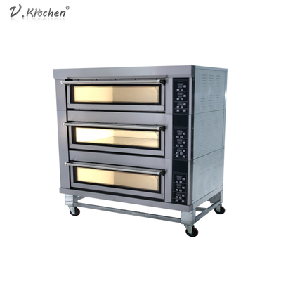 4皿の二重デッキ13.2kwの電気パン屋 オーブン機械