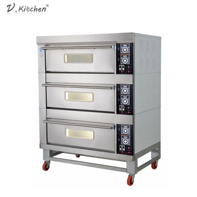 カウンタートップの対流60kwのピザのための単一のデッキのガス オーブン