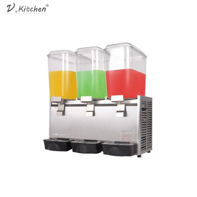 725x386x728mmの冷たい飲料機械18L*3 3タンク ジュース ディスペンサー